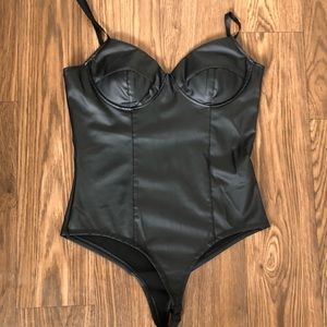 Chic Me black bustier body suit